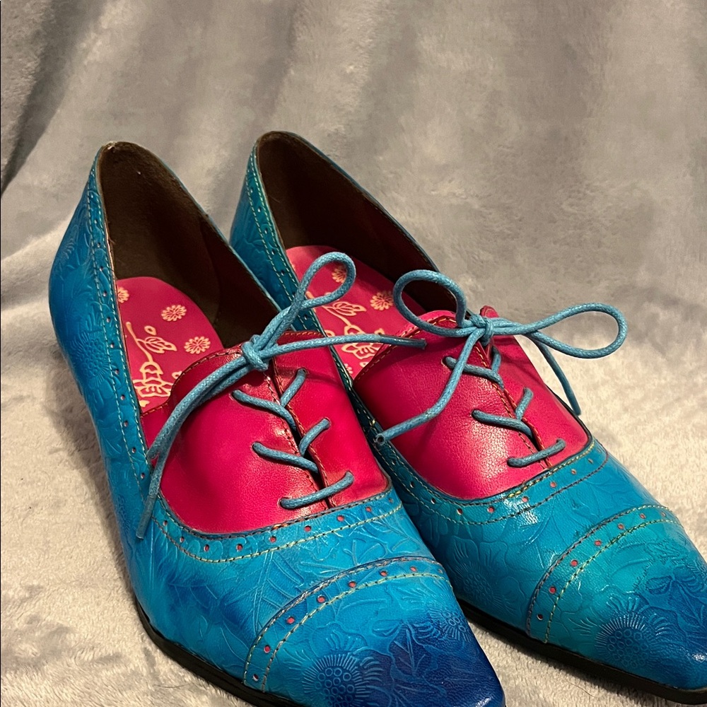 Soffia Blue and Pink Women's Flats